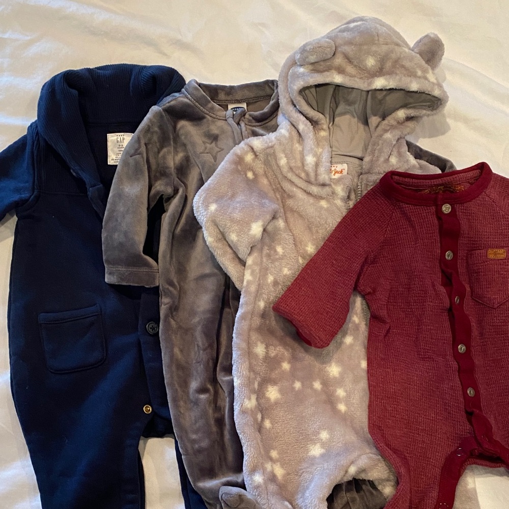 GAP Kids Bodysuits - Navy, Gray, Red, Cream